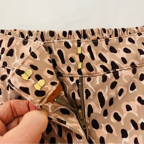 ANTHROPOLOGIE High-Rise Ankle Leopard Pleated Wide Leg Trouser Pants Sma… - Picture 9 of 16